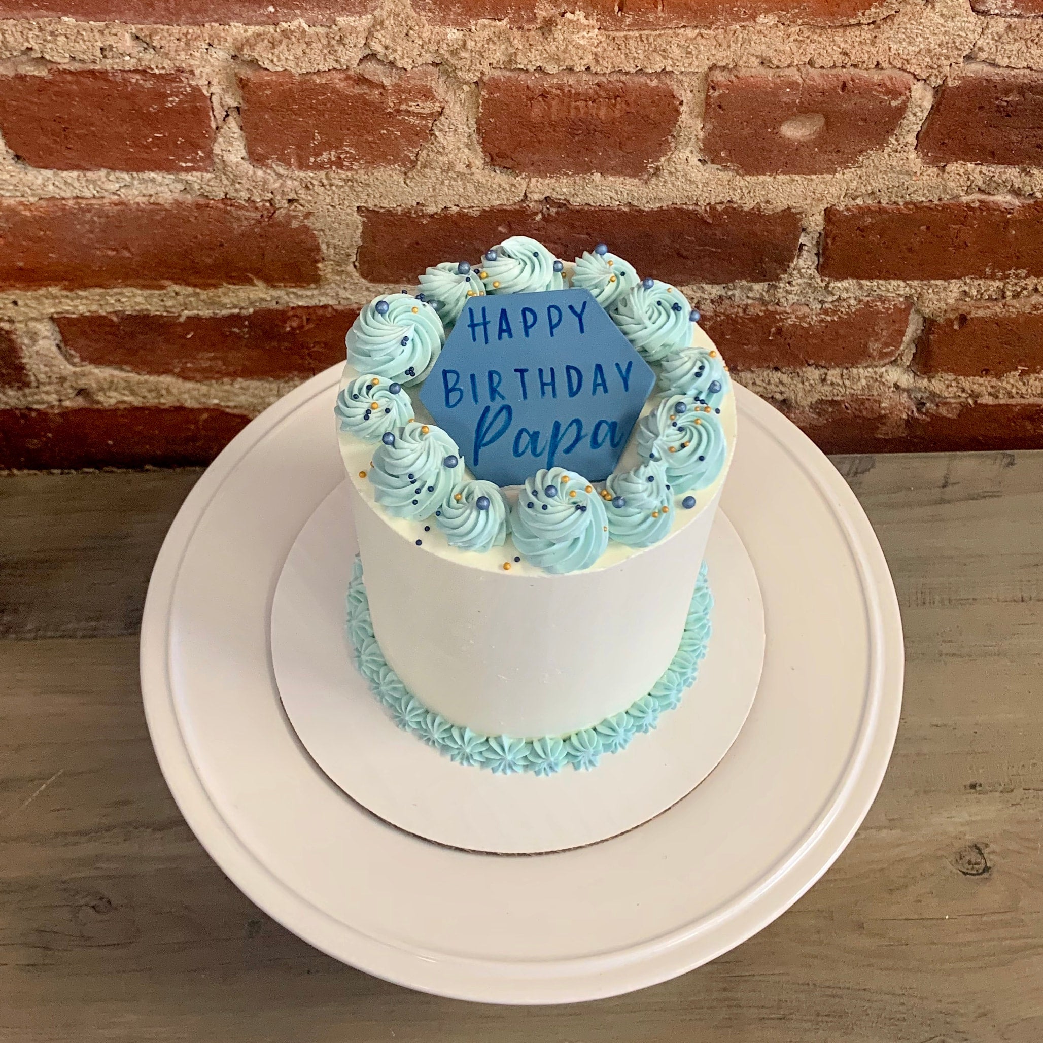 Blue Ombre Cake Tutorial - JavaCupcake